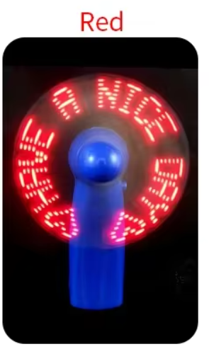 Mini LED Message Fan