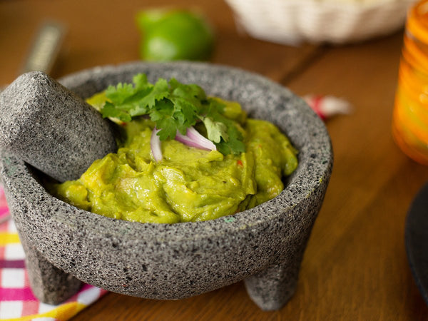 Molcajete with Tortilla Basket