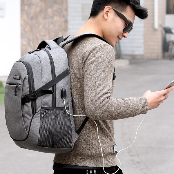 Laptop Backpack with USB Charging Port and Bamboo sunglasses bundle