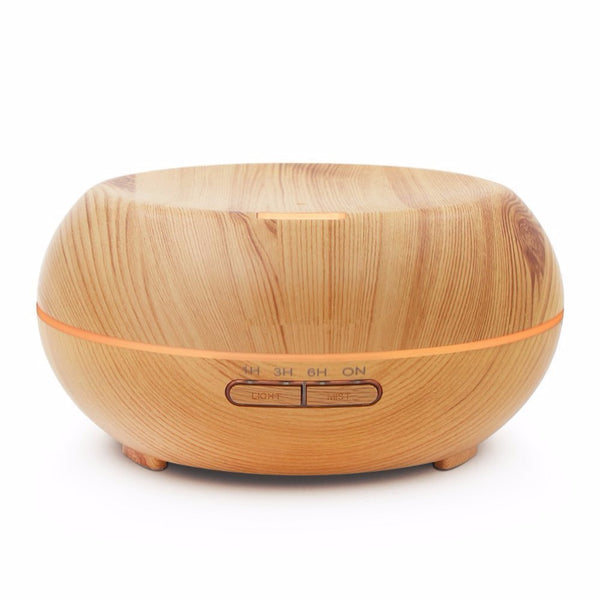 Aromatherapy Ultrasonic Wood Grain Diffuser Aroma Mist Dispenser Humidifier 200ML