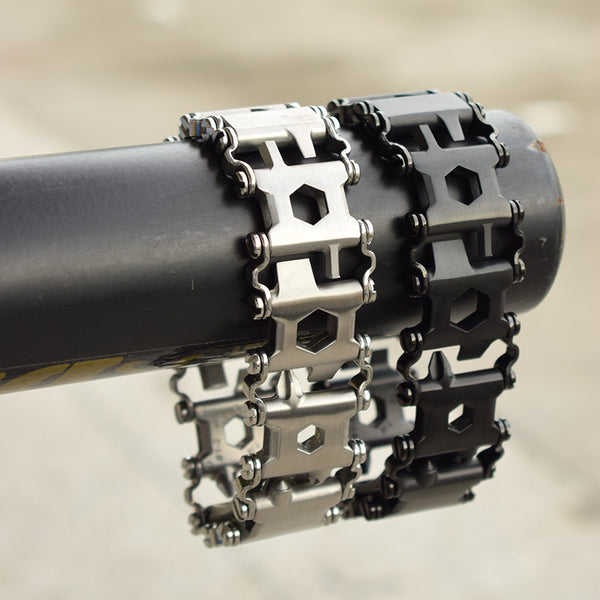 304 steel bracelet silver outdoor survival bracelet