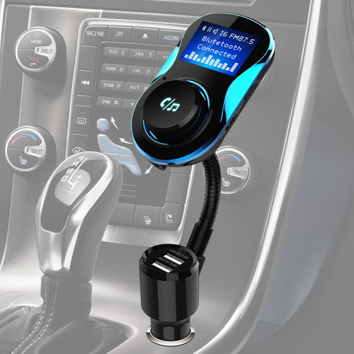 Bluetooth V 4.1 Car Charger with FM Transmitter ,Wireless Bluetooth Handsfree Car Kits With LCD Display