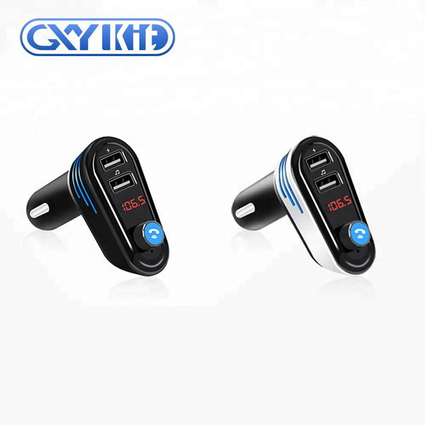 Dual USB car fm transmitter charger hands free wireless Bluetooth