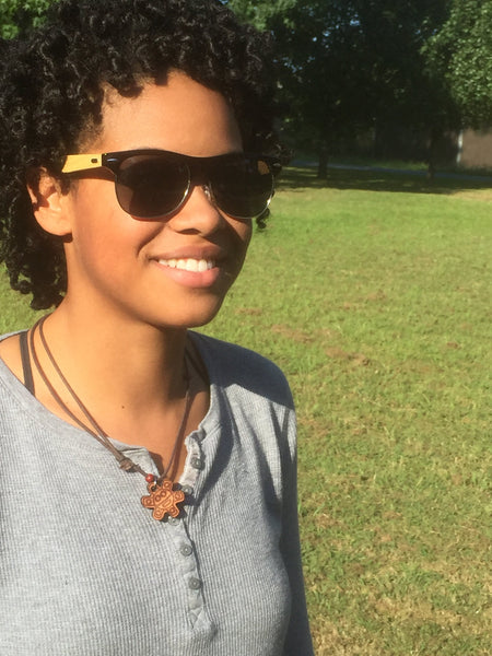 100% Bamboo Vintage stylish Sunglasses + UV 400 Protection