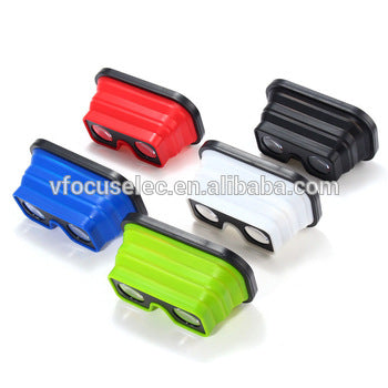 Silicon Foldable VR Glasses Adjustable Virtual Reality Glasses Expandable and Collapsible VR Headset