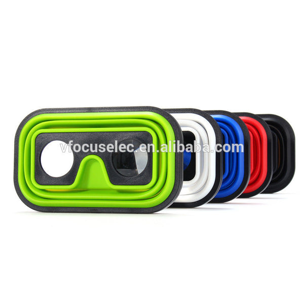 Silicon Foldable VR Glasses Adjustable Virtual Reality Glasses Expandable and Collapsible VR Headset