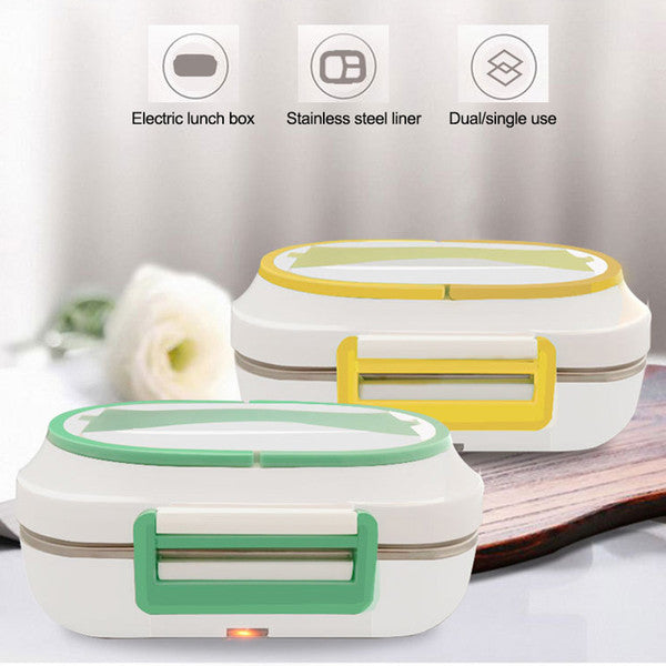 Electric Heat Lunch Box Car Home Office Use 12V and 110V 2 in 1 Portable