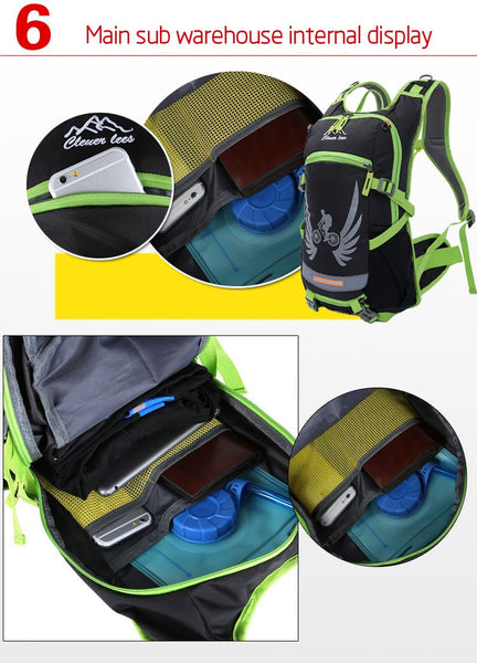 Hydration Backpack / Outdoor Water Pack + Water-Resistant + Cycling + Hiking