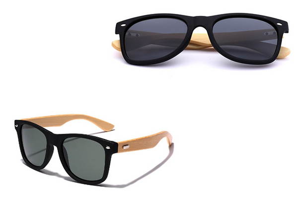 100% Bamboo Vintage stylish Sunglasses + UV 400 Protection