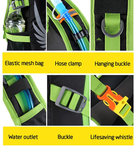 Hydration Backpack / Outdoor Water Pack + Water-Resistant + Cycling + Hiking