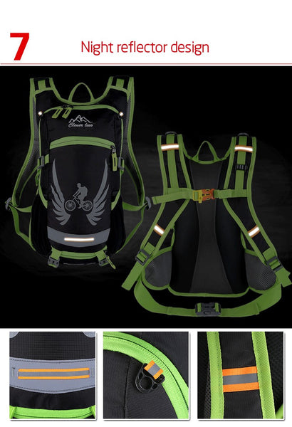 Hydration Backpack / Outdoor Water Pack + Water-Resistant + Cycling + Hiking