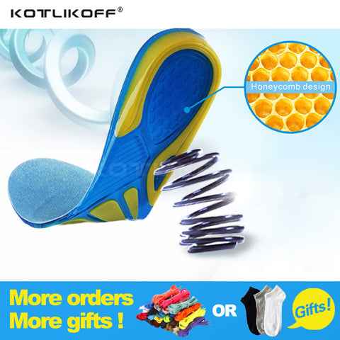 Silicon Gel Insoles Foot Care for Plantar Fasciitis Heel Spur Running Sport Insoles Shock