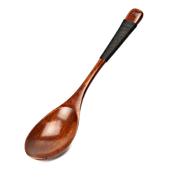 2pcs Wooden Spoons for Soups/Rice/Tea