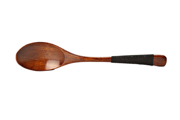 2pcs Wooden Spoons for Soups/Rice/Tea