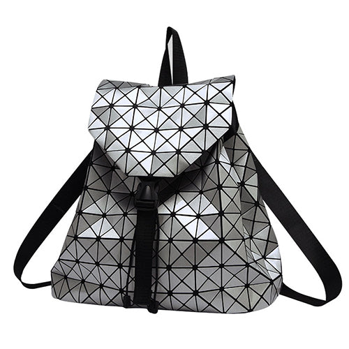 Women Drawstring Bag Holographic Backpack