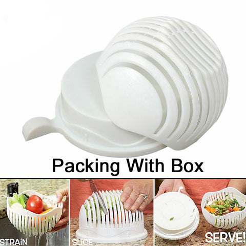 Salad Cutter Bowl | 60 Seconds Salad Chopper | Ready Salad in 1 minute