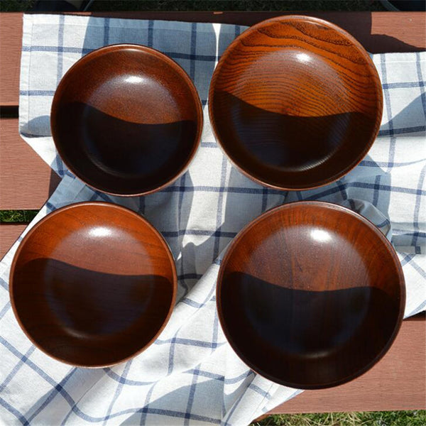 Salad bundle Whole Wooden Bowl multiple sizes Noodle Bowl Tableware and cutter bowl