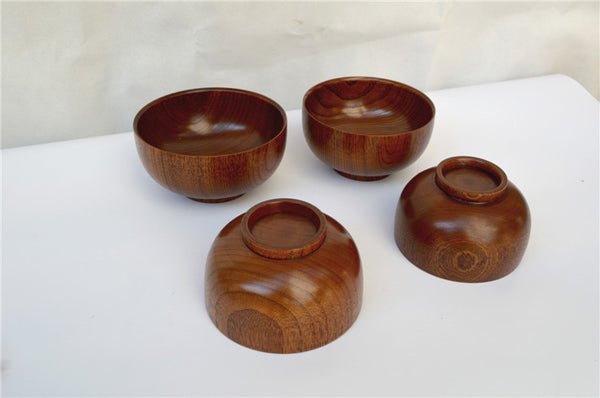 Salad bundle Whole Wooden Bowl multiple sizes Noodle Bowl Tableware and cutter bowl