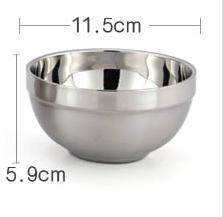 Stainless steel Japanese rice soup bowl