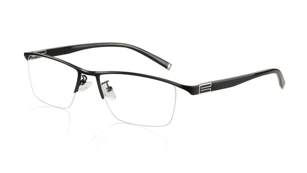 Photochromic Reading Glasses Men Half Rim Titanium alloy-Perfect for outdoors!!
