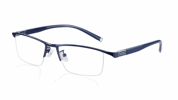 Photochromic Reading Glasses Men Half Rim Titanium alloy-Perfect for outdoors!!