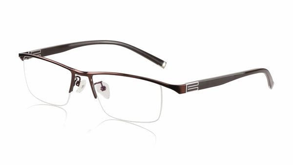Photochromic Reading Glasses Men Half Rim Titanium alloy-Perfect for outdoors!!