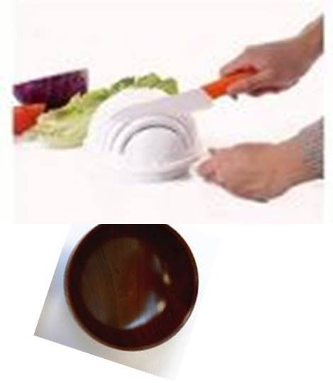 Salad bundle Whole Wooden Bowl multiple sizes Noodle Bowl Tableware and cutter bowl