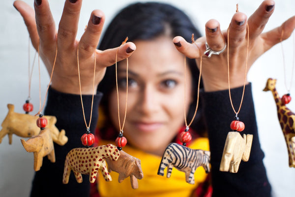 African Animals Ornament Set