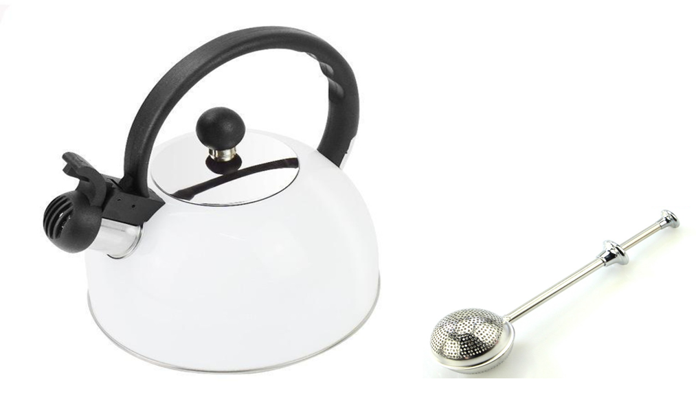 Whistling Kettle For Gas Stove Stainless Steel Kettle with Tea infuser combo